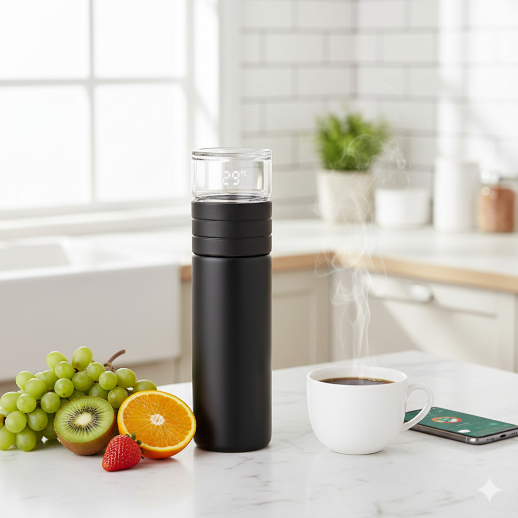 Smart Insulation Cup with Temperature Display