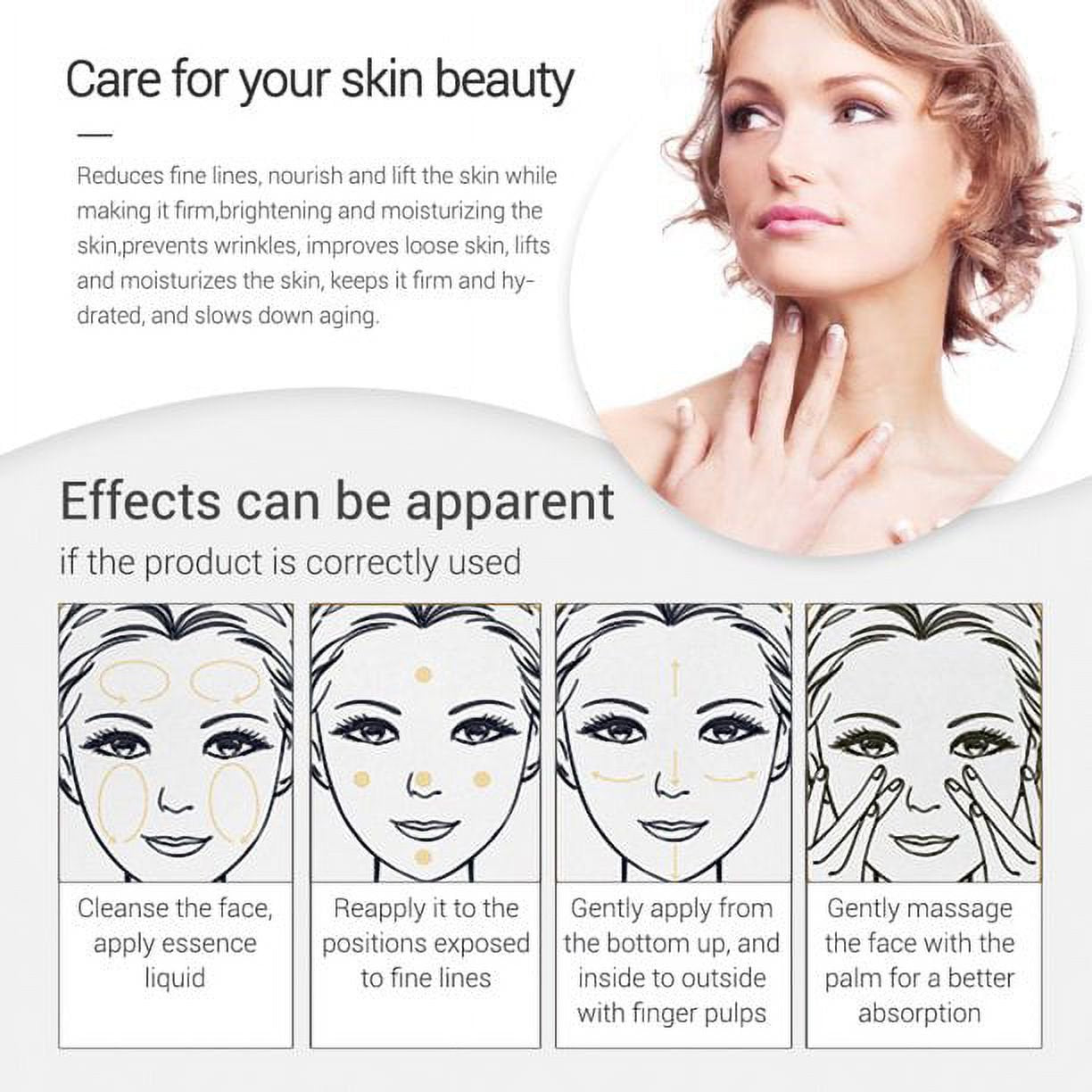 Suero nutritivo antiedad de ácido hialurónico con vitamina C