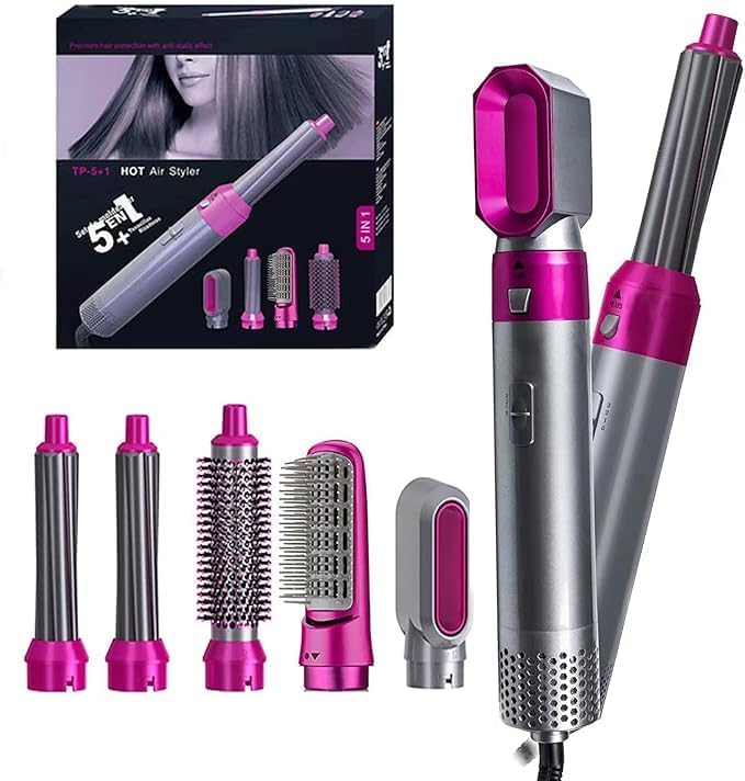 5 In 1 Multifunctional Hot Hair Brush for Effortless Styling