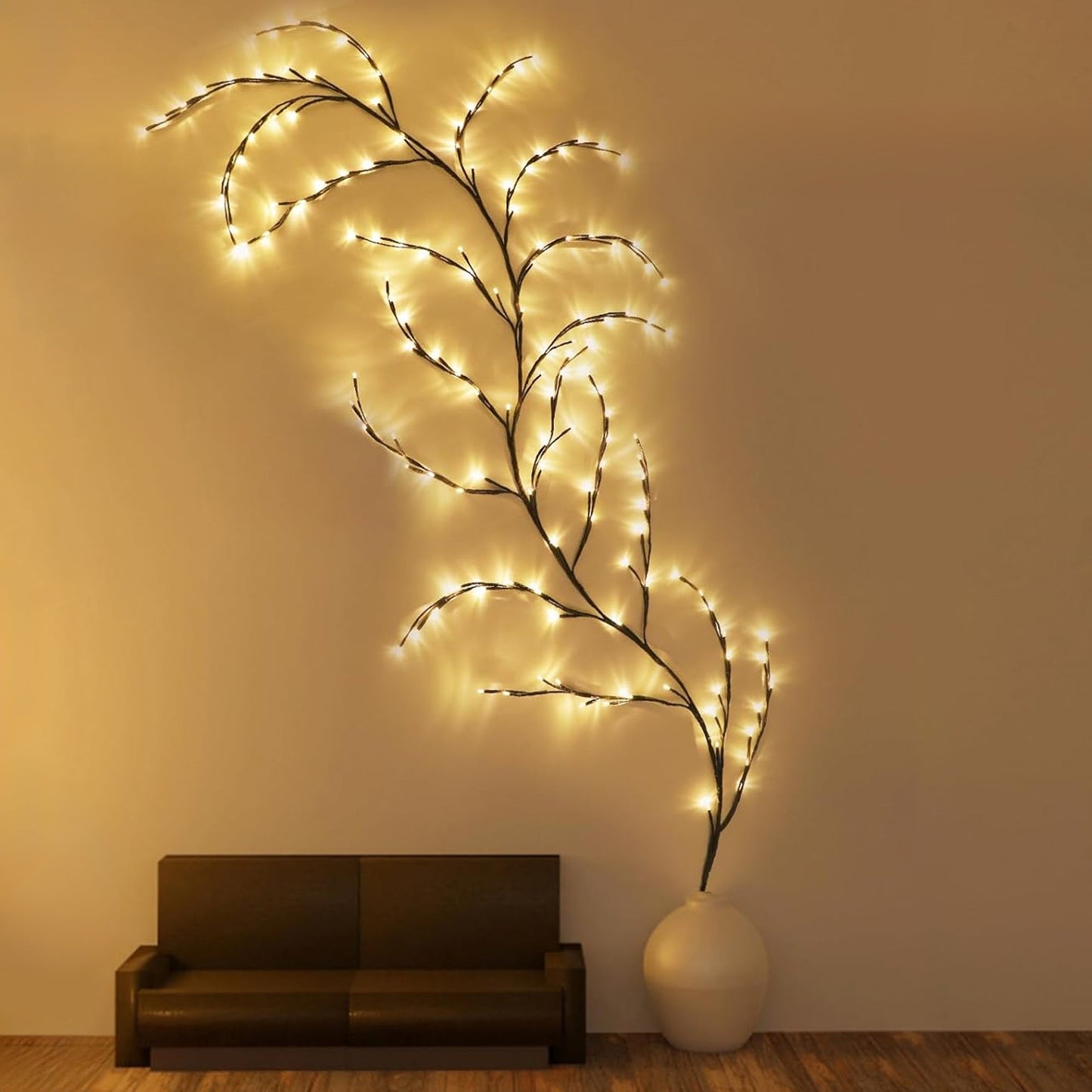7.55 ft LED Flexible Branch Wall Lights for Indoor Decor
