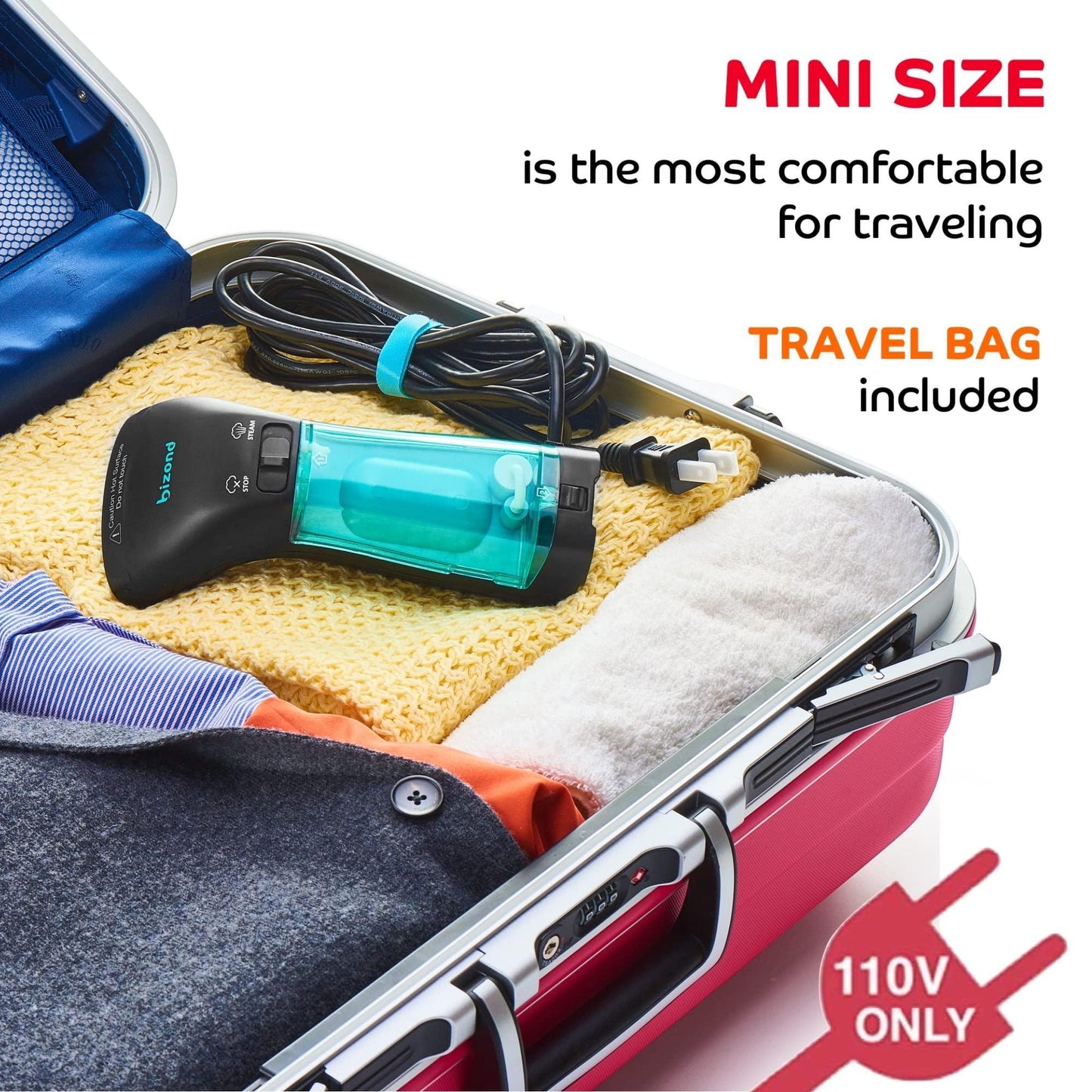 Vaporizador de ropa portátil: esencial para viajes