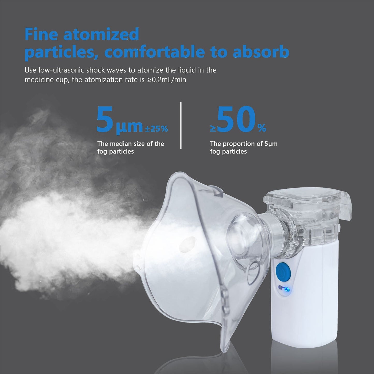 Nebulizador portátil para niños y adultos: ideal para viajes