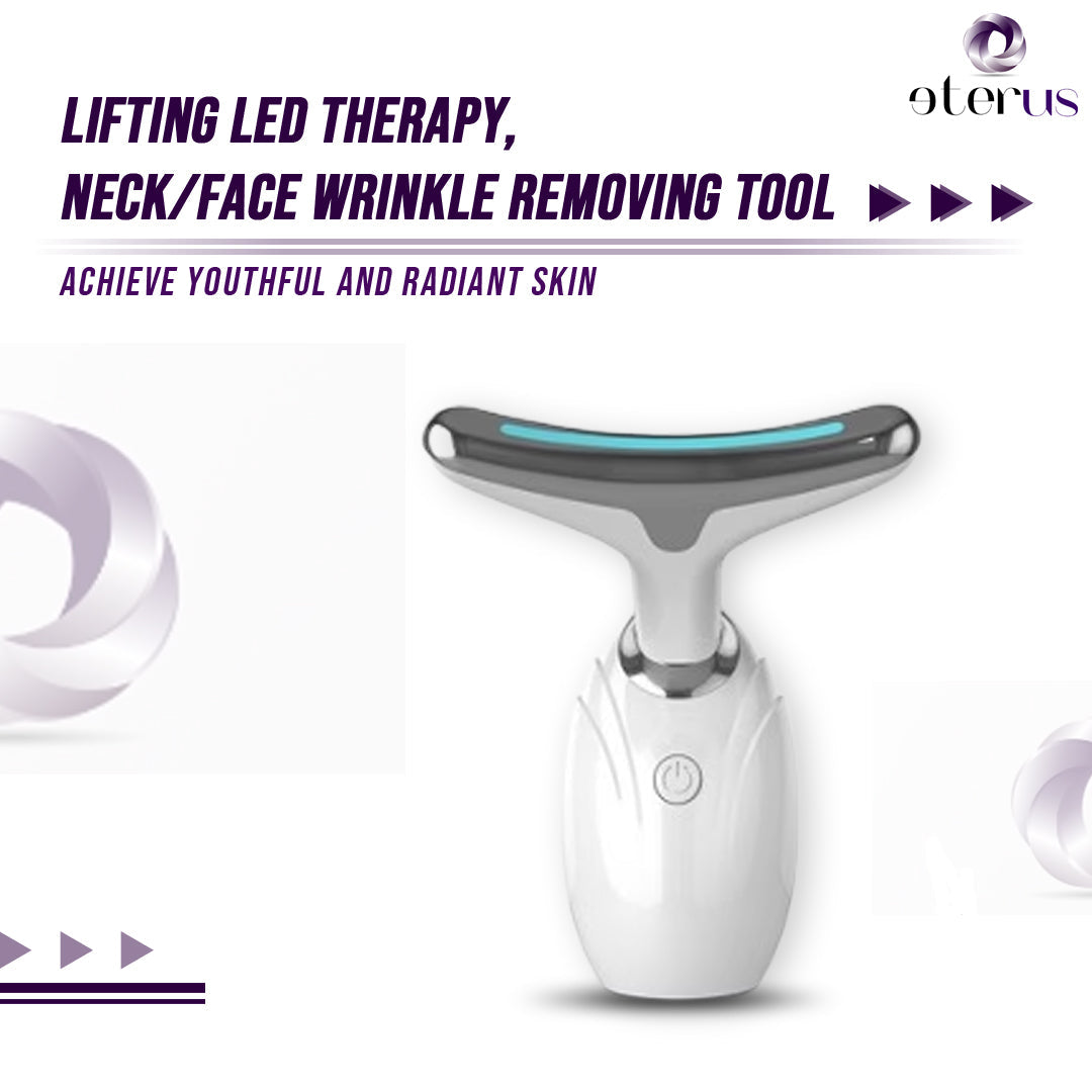 Neck & Face Lifting LED Therapy Device for Youthful Skin