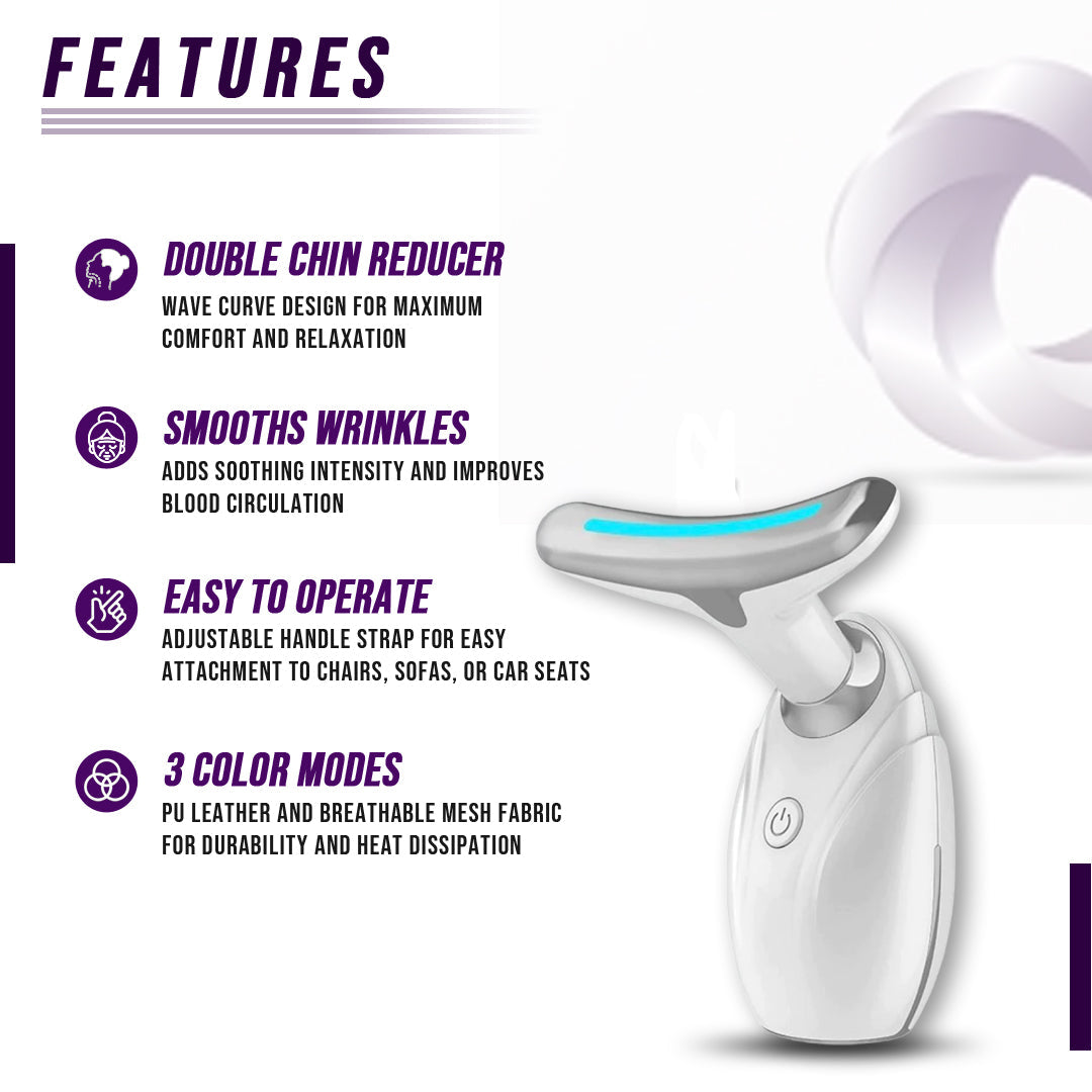 Neck & Face Lifting LED Therapy Device for Youthful Skin