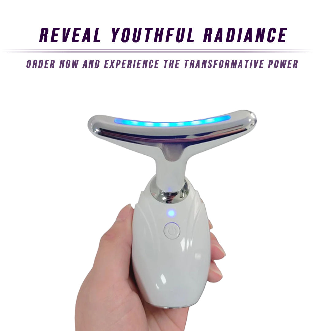 Neck & Face Lifting LED Therapy Device for Youthful Skin