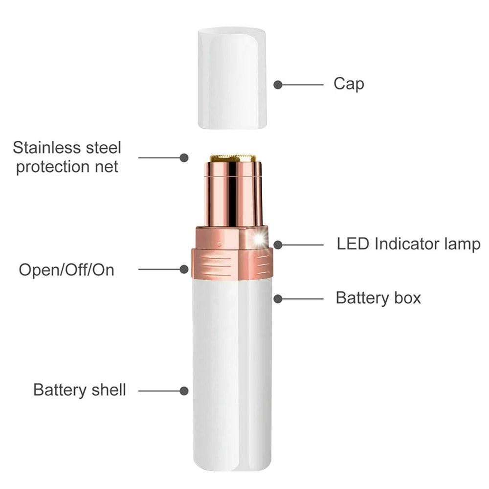 Women's Painless Facial Hair Remover with LED for Flawless Skin