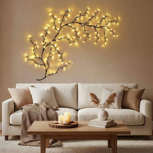 7.55 ft LED Flexible Branch Wall Lights for Indoor Decor