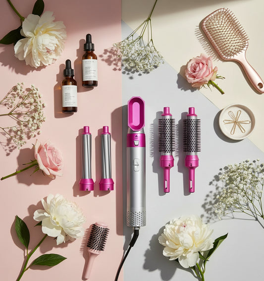 5 In 1 Multifunctional Hot Hair Brush for Effortless Styling