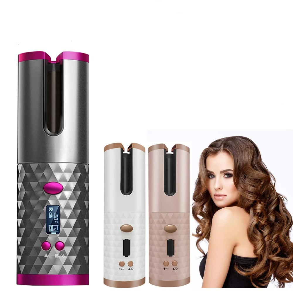 Revolutionary LCD Cordless Hair Curler by Lilac Milo
