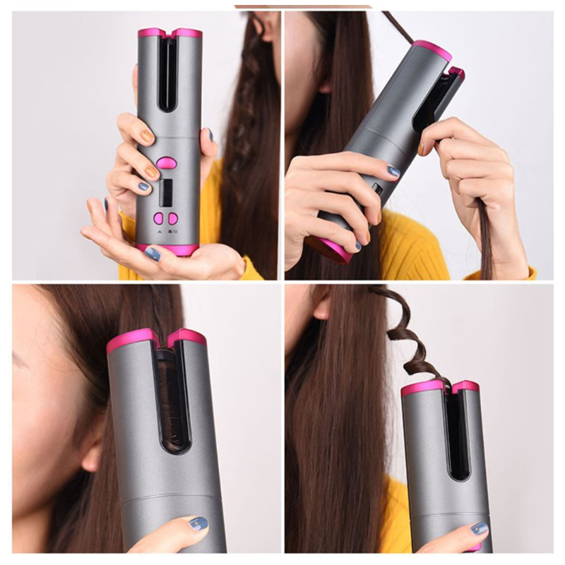 Revolutionary LCD Cordless Hair Curler by Lilac Milo