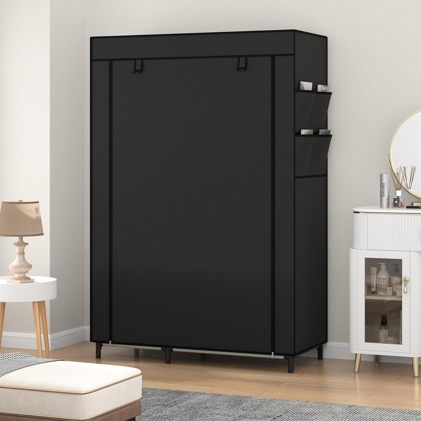 Organizadores de armario portátiles de arce melocotón - Armario de 6 estantes